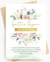 Postkarte - Gottes Segen zum Geburtstag